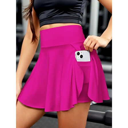 Lucky Life Kadın Yüksek Bel Cepli Sandy Short Etek