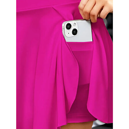 Lucky Life Kadın Yüksek Bel Cepli Sandy Short Etek