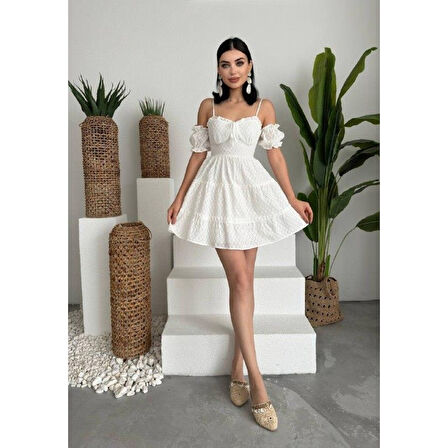 Lucca Kolu Lastikli Mini Elbise