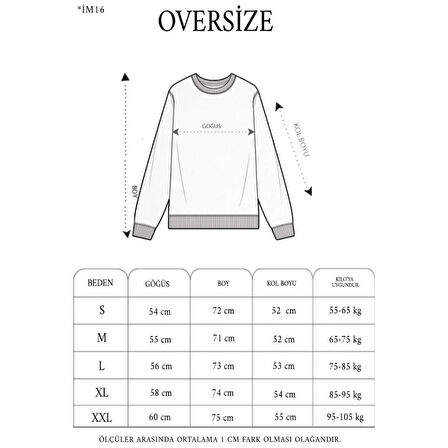 Unisex Üç İplik Parçalı Yakalı SweatShirt - Siyah