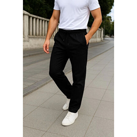 Lucky Life Erkek Keten Pantolon –