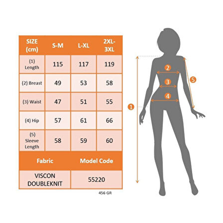 Lucky Life Lucky Life Kadın Uzun Kollu önden Fermuarlı Maxi Viskon Iki Iplik Elbise
