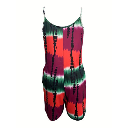 Lucky Life Kadın Ip Askılı Yuvarlak Yaka Cepli Kısa şort Süprem Takım