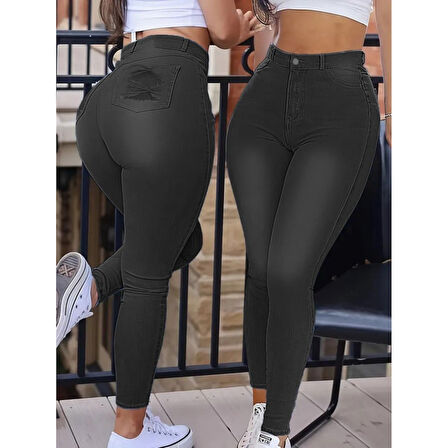 Lucky Life Kadın Yüksek Bel Dar Kesim Kot Pantolon