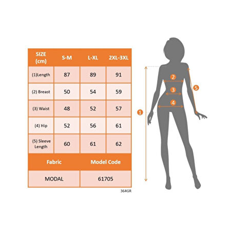 Lucky Life Kadın Uzun Kollu Yuvarlak Yaka Desenli Mini Modal Elbise