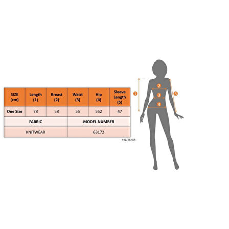 Lucky Life Kadın Uzun Kollu önü Açık Triko Hırka