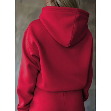 Lucky Life Kadın Uzun Kollu Nope Baskılı Beli Ribanalı Ikili Takım