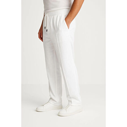 Lucky Life Erkek Keten Pantolon