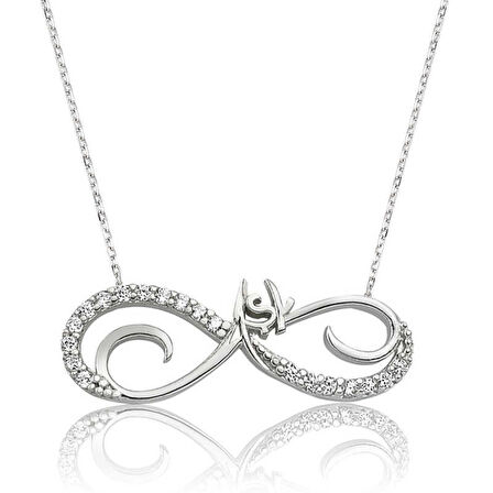 Gümüş Sonsuz Aşk Kadın Kolye
