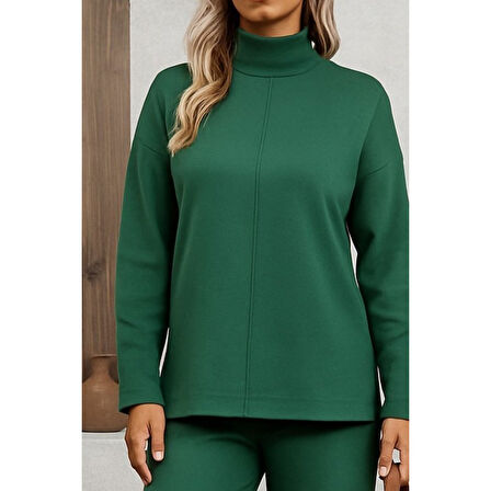 Lucky Life Kadın Uzun Kollu Triko Ikili Takım