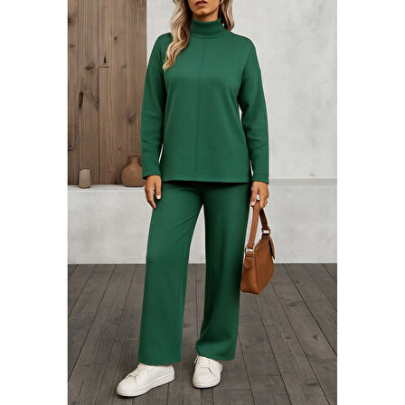 Lucky Life Kadın Uzun Kollu Triko Ikili Takım