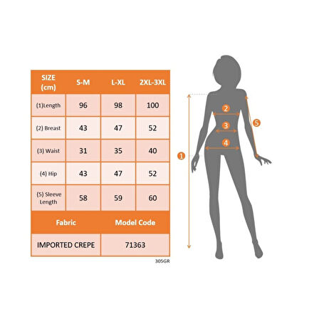Lucky Life Kadın Uzun Kollu V Yakalı Yandan Yırtmaçlı Midi Ithal Krep Elbise