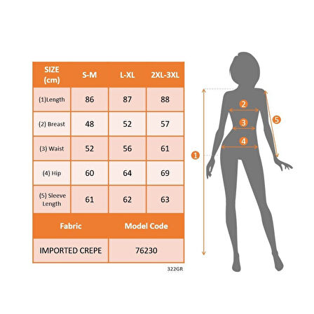 Lucky Life Kadın  Uzun Kollu Yuvarlak Yaka Mini Ithal Krep Elbise