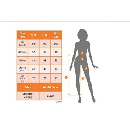 Lucky Life Kadın Yüksek Bel Yanlardan Taş Detaylı Ithal Krep Pantolon