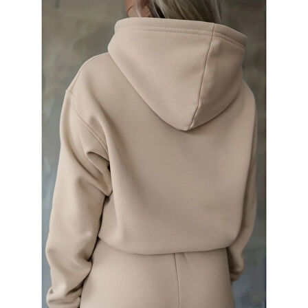 Lucky Life Kadın Uzun Kollu Nope Baskılı Beli Ribanalı Ikili Takım