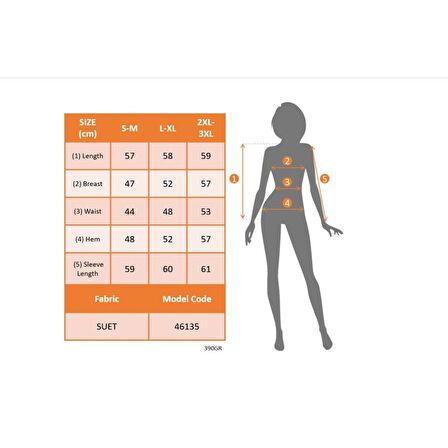 Lucky Life Kadın Uzun Kollu Yuvarlak Yaka önden Fermuarlı Süet Ceket