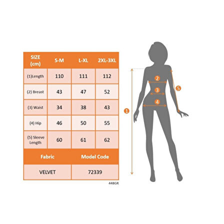 Lucky Life Kadın Uzun Kollu Kruvaze Yakalı Yandan Büzgülü Midi Kadife Elbise