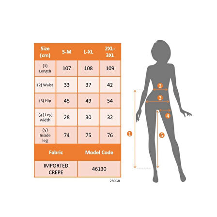 Lucky Life Kadın Yüksek Bel önden Düğmeli Uzun Paçaya Doğru Geniş Ithal Krep Pantolon