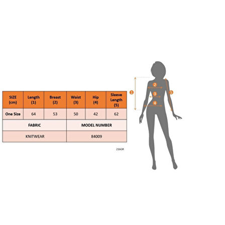 Lucky Life  Uzun Kollu önü Düğmeli Kısa Hırka
