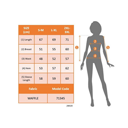 Lucky Life Kadın Uzun Kollu V Yakalı Waffle Bluz