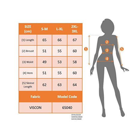 Lucky Life Kadın Uzun Kollu Bisiklet Yaka Viskon Bluz