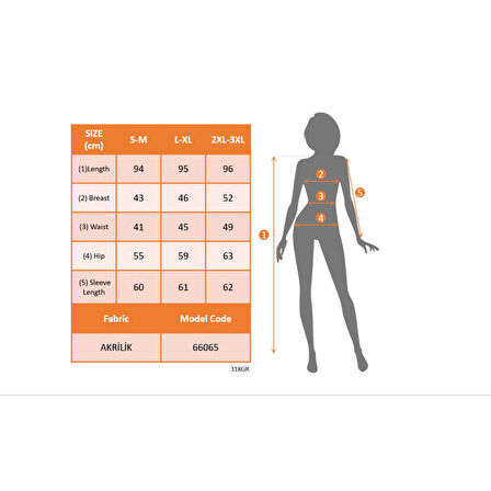 Lucky Life Kadın Uzun Kollu Balıkçı Yaka Salaş Kusa Akrilik Elbise