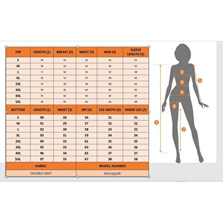 Lucky Life Lucky Life Kadın Uzun Kollu Fermuarlı şerit Detay Desenli Alt üst Ikili Viskon Iki Iplik Takım
