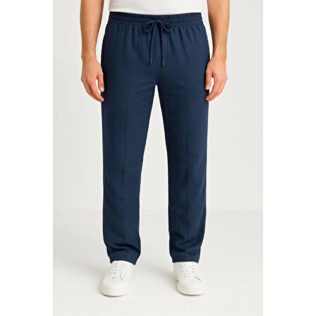 Lucky Life Erkek Keten Pantolon