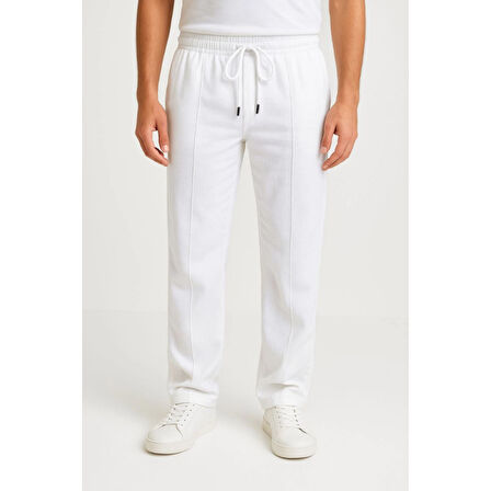 Lucky Life Erkek Keten Pantolon