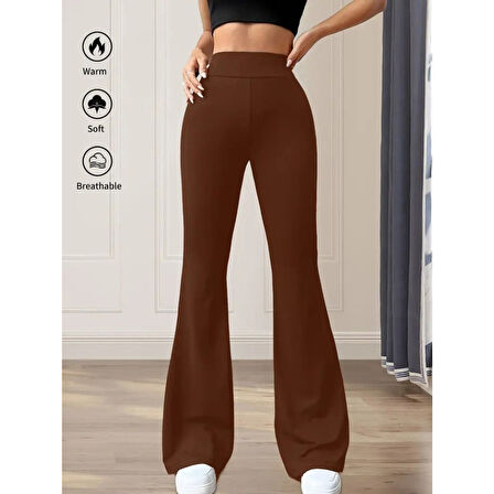 Lucky Life Kadın Yüksek Bel(lastikli) Geniş Paçalı Dalgıç Tayt