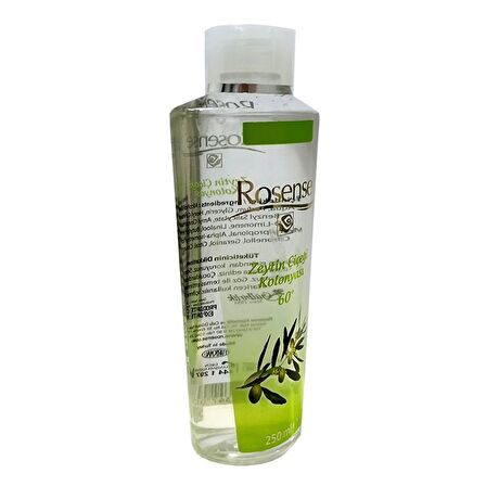 Rosense Zeytin Kolonyası Çiçeği Kolonyası 60 Derece Pet Şişe 250 ml