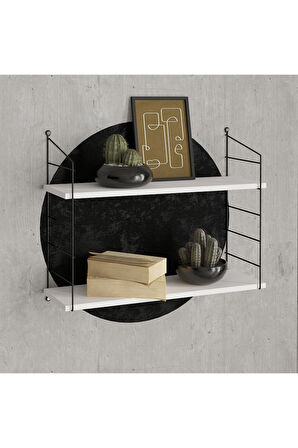 Decormet Armoni Raf Seti 2 Raflı 200*720 Beyaz