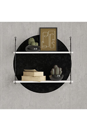 Decormet Armoni Raf Seti 2 Raflı 200*720 Beyaz