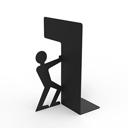 Decormet Adam Kitap Tutucu Siyah