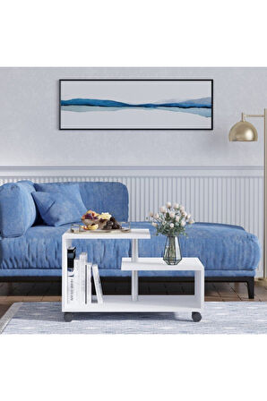 Decormet Karanfil Sehpa Beyaz