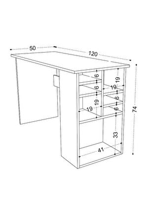 Decormet Akasya Çalışma Masası Beyaz