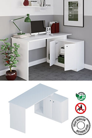 Decormet Başak Çalışma Masası Beyaz