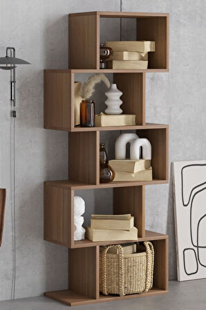 Decormet Meriç Kitaplık Ceviz
