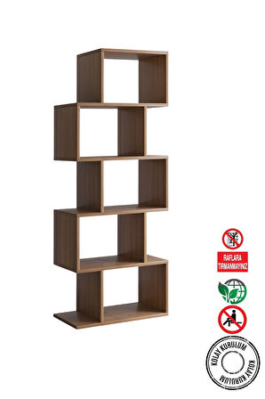 Decormet Meriç Kitaplık Ceviz