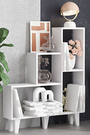 Decormet Nisa Kitaplık Beyaz