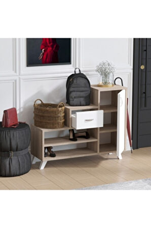 Decormet Retro Ayakkabı Dolabı Sonoma