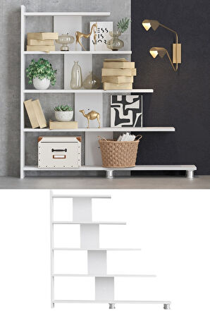 Decormet Reward Kitaplık Beyaz