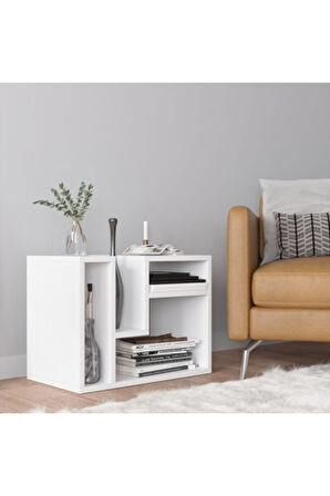 Decormet Abies Sehpa Beyaz