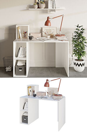 Decormet Buca Çalışma Masası Beyaz