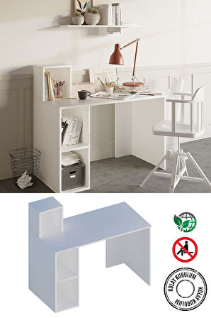Decormet Buca Çalışma Masası Beyaz