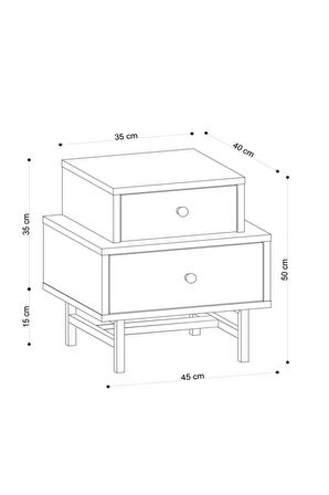 Decormet Nadia Komodin Safir Meşe