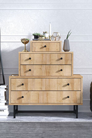 Decormet Tata Şifonyer Safir Meşe