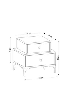 Decormet Albero Komodin Safir Meşe