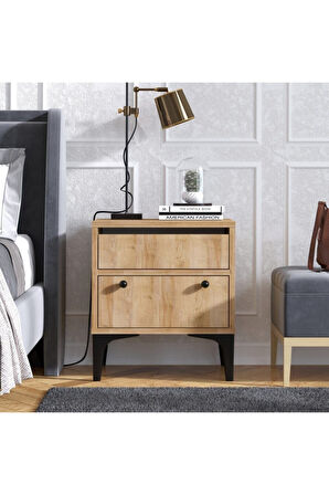 Decormet Orabella Komodin Safir Meşe