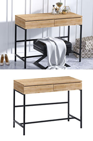 Decormet Linda Makyaj Masası Safir Meşe